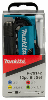 Makita Accessoires P-79142 | Bitset | 12-delig met ratel