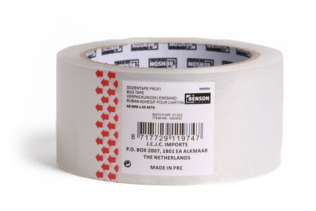 Dozentape transparant 66 mtr x 48 mm