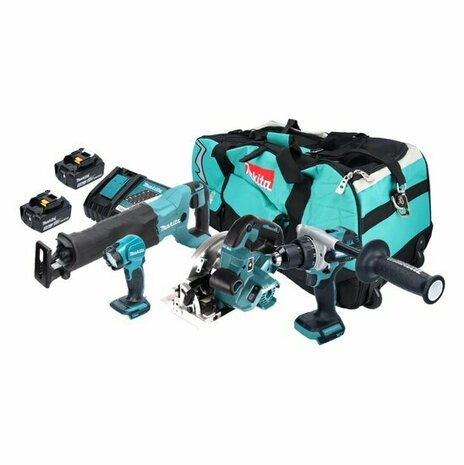 Makita DLX5085TX1 LXT 18V accu combiset incl. (2x 5,0 Ah accu en lader ) in tas