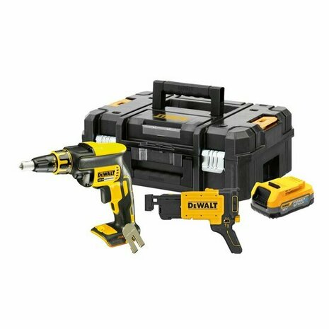 DeWALT DCF620E1K-XJ 18V XR accu gipsschroefmachine / bandschroefmachine set in TSTAK