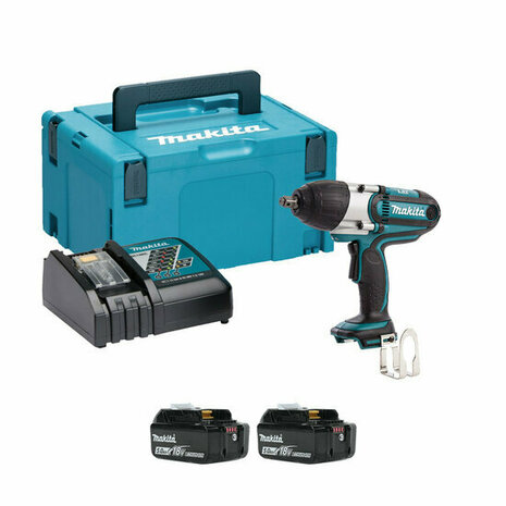 Makita DTW450RTJ LXT 18V Accu slagmoersleutel set (2x 5,0Ah + lader) in Mbox - 440Nm - 1/2&quot;