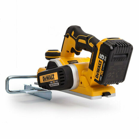 DeWalt DCP580P2-QW XR 18V schaafmachine set (2x 5.0Ah accu + lader) in TSTAK - 82mm - 2mm - koolborstelloos