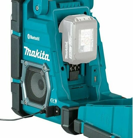 Makita DMR300 Bouwradio met laadfunctie voor LXT 18V &amp; CXT 12V accu&#039;s - Bluetooth - FM