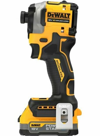 DeWALT DCF850E1T-QW 18V XR Ultra Compacte Accu Slagschroevendraaier set (1x PowerStack accu en lader ) - 3 snelheden in TSTAK koffer