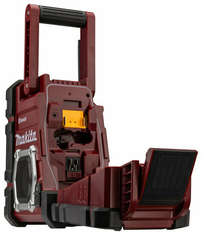 Makita DMR108AR 18V Accu bouwradio - bluetooth - werkt op netstroom en accu Limited edition bordeaux rood