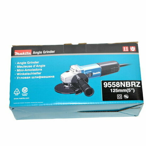 Makita 9558NBRZ Haakse Slijper 125MM 230V