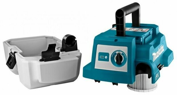 Makita DVC750LZX1 18V accu bouwstofzuiger / waterzuiger body - 7,5L - koolborstelloos