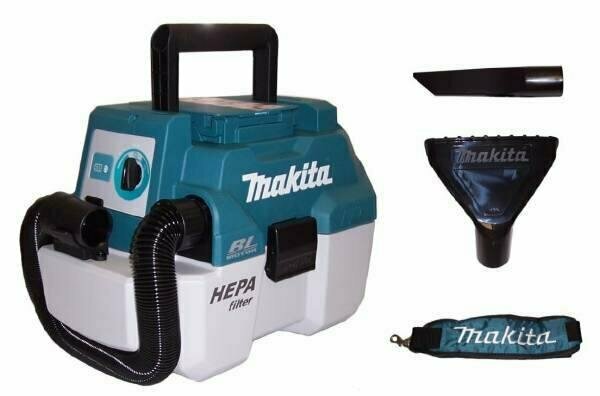 Makita DVC750LZX1 18V accu bouwstofzuiger / waterzuiger body - 7,5L - koolborstelloos