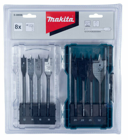 Makita E-08698 Speedborenset 8-delig