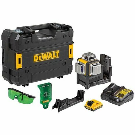 DeWalt DCE089D1G Multi-Line Rotary Laser 1x2Ah 10.8 Li-Ion with TSTAK Case, Green