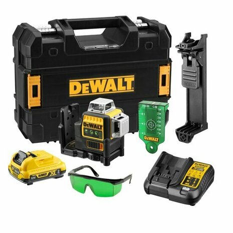 DeWalt DCE089D1G Multi-Line Rotary Laser 1x2Ah 10.8 Li-Ion with TSTAK Case, Green