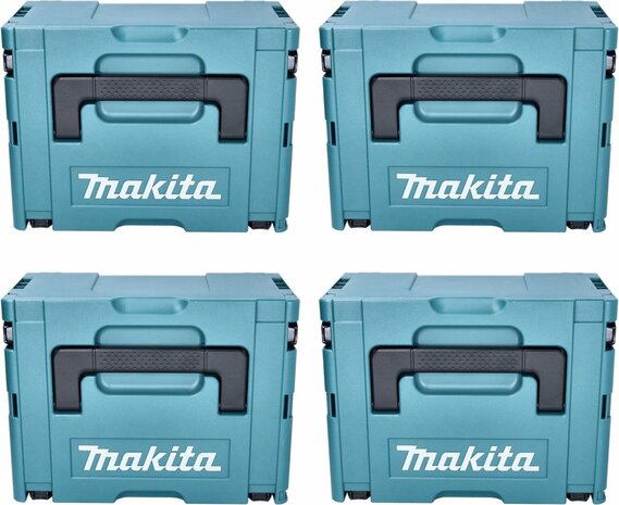 Makita MAKPAC maat 3 kunststof koffer 395 x 295 x 215 mm 4 st. ( 4x 821551-8 )