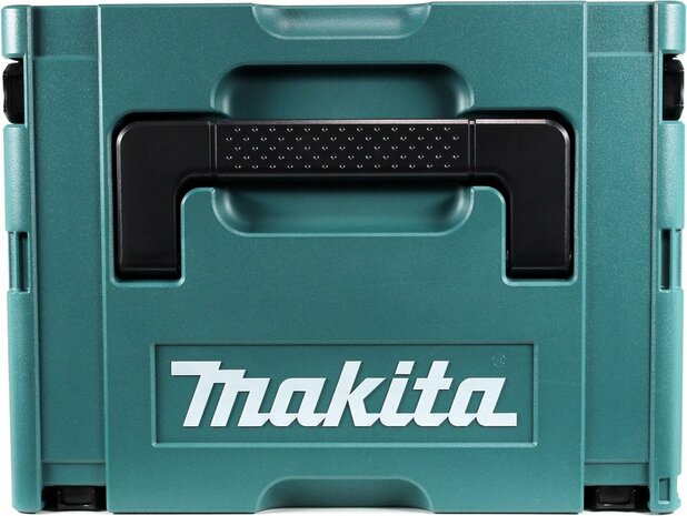 Makita MAKPAC 3 systeemkoffer ( 821551-8 ) + inzetstuk voor 4x BL1830B BL1840B BL1850B BL1860B accu en DC18RD dubbele lader ( 838258-9 )