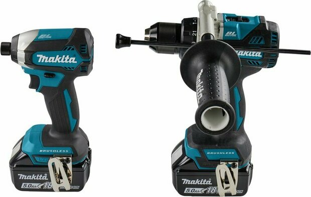 Makita DLX2432TJ 18V LXT accu Combiset (boor-/schroefmachine DDF486 &amp; Slagschroevendraaier DTD153 met 2x 5.0Ah+lader) in Mbox 3