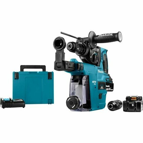 Makita DHR243RTJW 18V Li-Ion Accu SDS-plus combihamer (met 2x 5.0Ah accu en lader) in Mbox