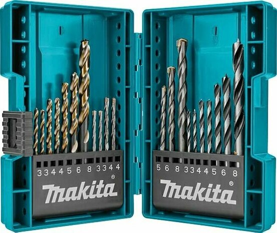 Makita B-44884 Borenset in Kunststof Cassette 21 Delig