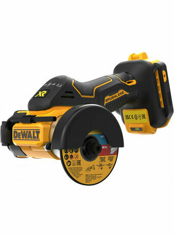 DEWALT DCS438N-XJ 18V XR BRUSHLESS 76MM COMPACTE SLIJPMACHINE MET ACCESSOIRES (ZONDER ACCU EN LADER) IN DOOS