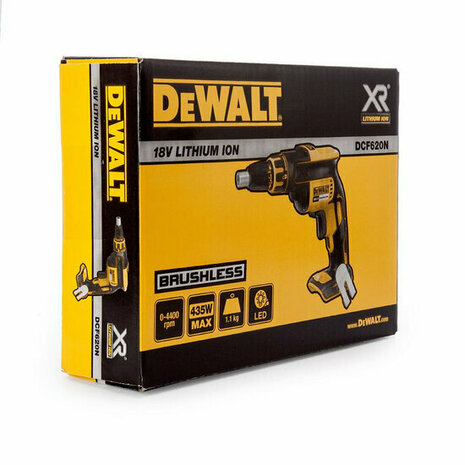 DeWalt DCF620N XR 18V accu gipsschroefmachine body - koolborstelloos