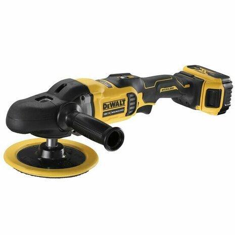 DeWalt DCM849P2 18V XR accu polijstmachine incl 2X5.0AH en lader in draagtas