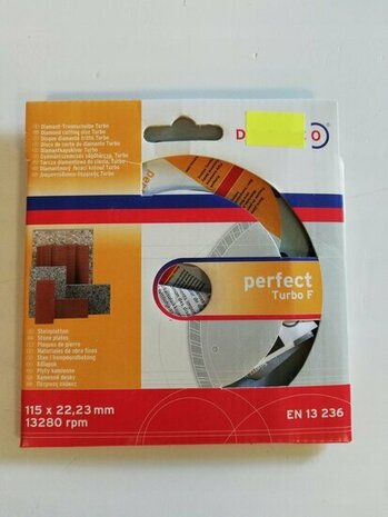 Dronco perfect turbo diamantschijf 115 mm x 22,23 mm