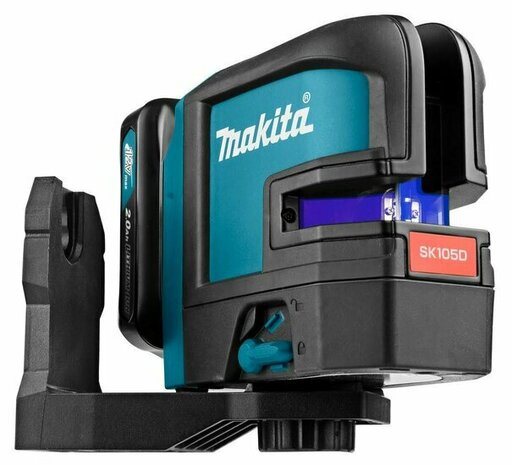 Makita SK105DZ 10,8V accu kruislijnlaser body in tas - zelfnivellerend - rood - 25m