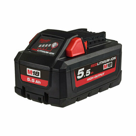 Milwaukee M18 HB5.5 18V High Output Accu &ndash; 5.5Ah &ndash; 4932464712