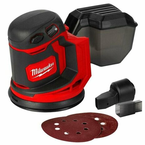 Milwaukee M18 BOS125-0 18V Accu excentrische schuurmachine body - 125mm - 4933464228