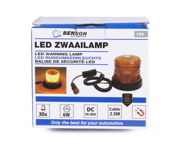 LED zwaailamp oranje 12V