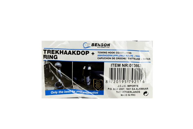 Trekhaakdop + ring