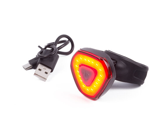 Fietslamp LED USB oplaadbaar rood