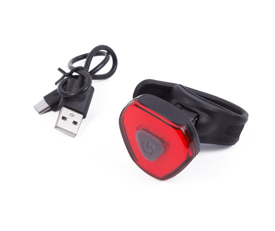 Fietslamp LED USB oplaadbaar rood