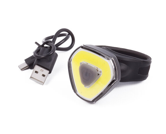 Fietslamp LED USB oplaadbaar wit