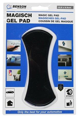 Multifunctionele gel pad sticker zwart mix