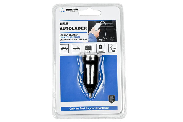 Autolader USB 1A 12-24V