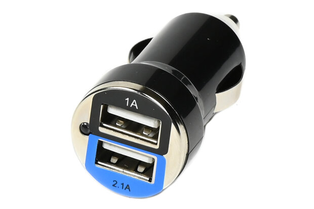 Autolader USB 2 poorten 2.1A 12-24V