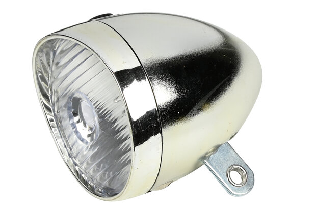 Fietskoplamp 1 LED chrome