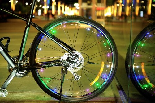 Fietsverlichting LED decoratie wiel + frame