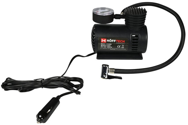 Compressor 12V 280 psi met accessoires