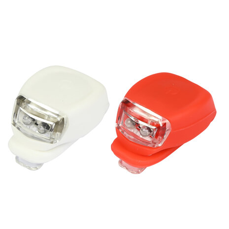 Fietslamp LED 2 dlg silicone