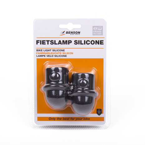 Fietslamp 3 LED 2 dlg silicone