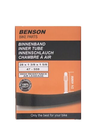 Binnenband 28 x 1 3/8 x 1 5/8 butyl