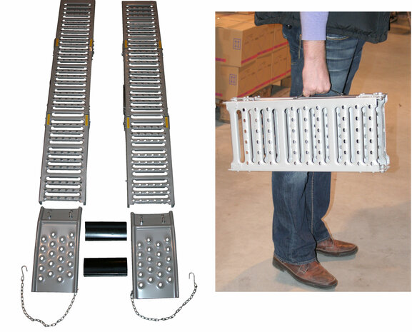 Oprijplank set opklapbaar 2 dlg