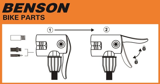 Fietspomp + manometer actie