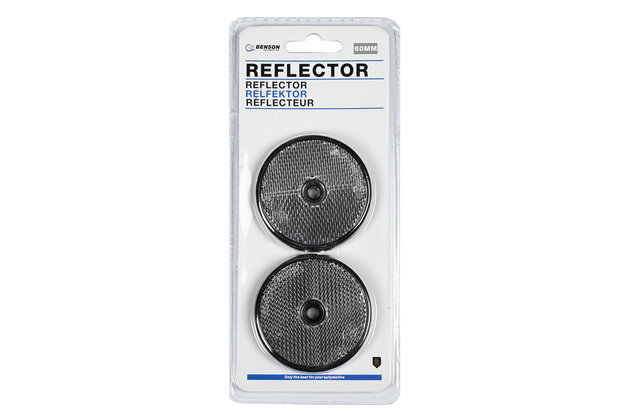 Reflector rond wit 60 mm 2 dlg E4