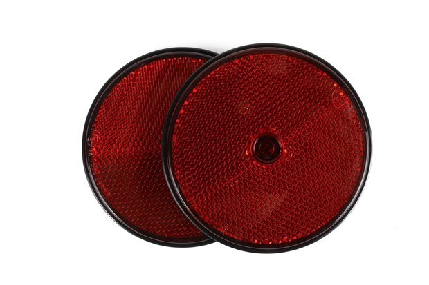 Reflector rond rood 85 mm 2 dlg E4