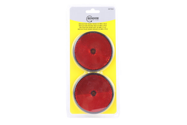 Reflector rond rood 85 mm 2 dlg E4