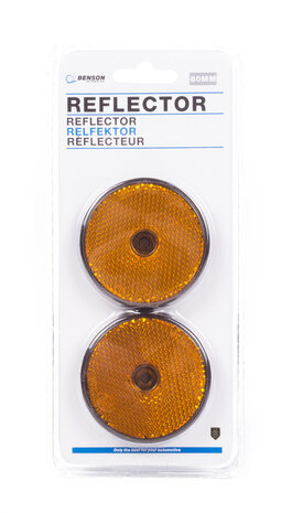 Reflector rond oranje 60 mm 2 dlg E4