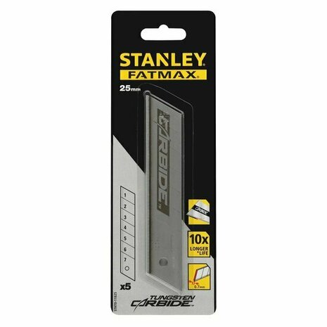 Stanley STHT0-11825 Carbide Reserve Afbreekmessen 25mm 5 stuks