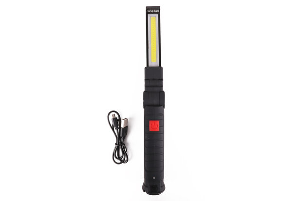 LED lamp 3W COB + 1 SMD flex oplaadbaar 2000 mAh 271 x 58 x 35 mm