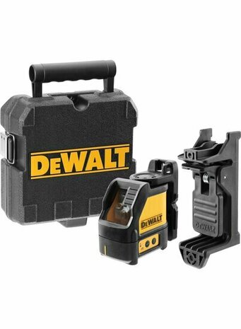 DeWalt DW088CG Cross Line Laser 20m 3xAA + Wall Mount + Portable Case